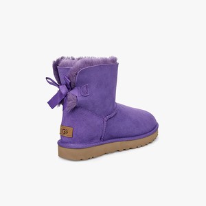 Ugg Mini Bailey Bow II Women Classic Boots Purple (3489DSGXO)